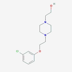 2-{4-[2-(3-Chlorophenoxy)ethyl]piperazin-1-yl}ethanol