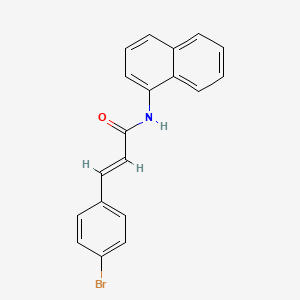 molecular formula C19H14BrNO B11563312 (2E)-3-(4-bromophenyl)-N-(naphthalen-1-yl)prop-2-enamide 