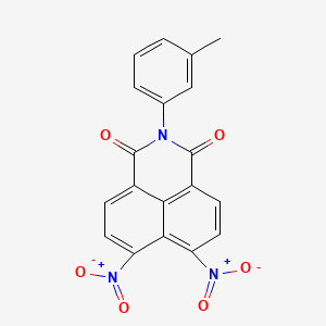 molecular formula C19H11N3O6 B11563317 2-(3-methylphenyl)-6,7-dinitro-1H-benzo[de]isoquinoline-1,3(2H)-dione 