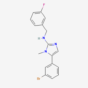 5-(3-bromophenyl)-N-(3-fluorobenzyl)-1-methyl-1H-imidazol-2-amine