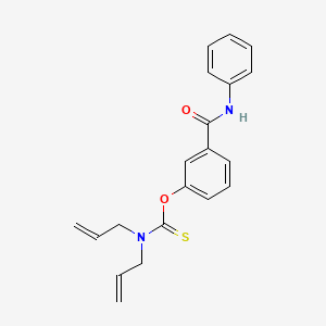 molecular formula C20H20N2O2S B11563342 O-[3-(phenylcarbamoyl)phenyl] diprop-2-en-1-ylcarbamothioate 