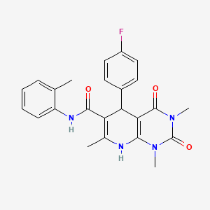 5-(4-fluorophenyl)-4-hydroxy-1,3,7-trimethyl-N-(2-methylphenyl)-2-oxo-1,2,3,5-tetrahydropyrido[2,3-d]pyrimidine-6-carboxamide