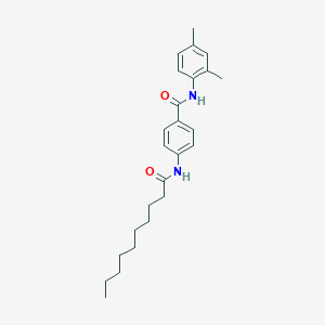 molecular formula C25H34N2O2 B11563360 4-(decanoylamino)-N-(2,4-dimethylphenyl)benzamide 