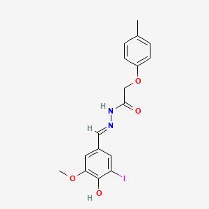 N'-[(E)-(4-hydroxy-3-iodo-5-methoxyphenyl)methylidene]-2-(4-methylphenoxy)acetohydrazide