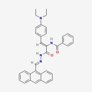 N'-(9-Anthrylmethylene)-a-benzamido-4-(diethylamino)cinnamohydrazide