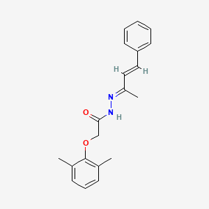 2-(2,6-dimethylphenoxy)-N'-[(2E,3E)-4-phenylbut-3-en-2-ylidene]acetohydrazide