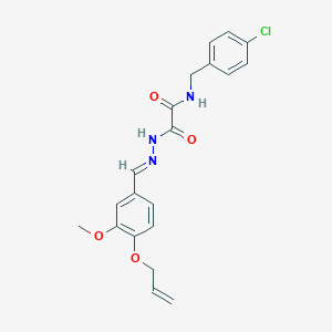 N-(4-chlorobenzyl)-2-{(2E)-2-[3-methoxy-4-(prop-2-en-1-yloxy)benzylidene]hydrazinyl}-2-oxoacetamide