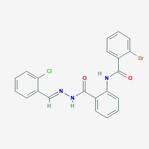 2-bromo-N-(2-{[(2E)-2-(2-chlorobenzylidene)hydrazinyl]carbonyl}phenyl)benzamide