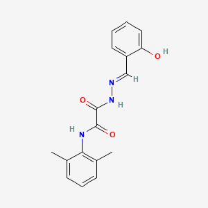 N-(2,6-dimethylphenyl)-2-[(2E)-2-(2-hydroxybenzylidene)hydrazinyl]-2-oxoacetamide