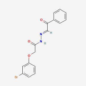 2-(3-bromophenoxy)-N'-[(1E)-2-oxo-2-phenylethylidene]acetohydrazide