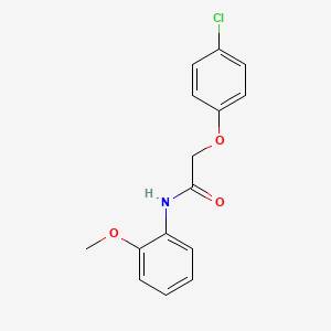 molecular formula C15H14ClNO3 B11563505 2-(4-chlorophenoxy)-N-(2-methoxyphenyl)acetamide CAS No. 62095-63-0