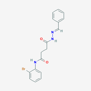 molecular formula C17H16BrN3O2 B11563550 4-[(2E)-2-benzylidenehydrazinyl]-N-(2-bromophenyl)-4-oxobutanamide 