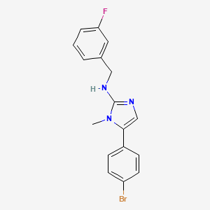 5-(4-bromophenyl)-N-(3-fluorobenzyl)-1-methyl-1H-imidazol-2-amine