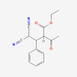 Ethyl 2-acetyl-4,4-dicyano-3-phenylbutanoate