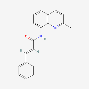 molecular formula C19H16N2O B11563713 (2E)-N-(2-methylquinolin-8-yl)-3-phenylprop-2-enamide 