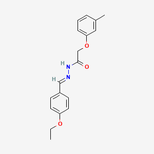 N'-[(E)-(4-ethoxyphenyl)methylidene]-2-(3-methylphenoxy)acetohydrazide