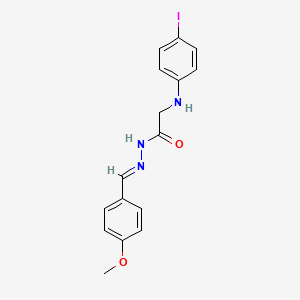 2-[(4-Iodophenyl)amino]-N'-[(E)-(4-methoxyphenyl)methylidene]acetohydrazide