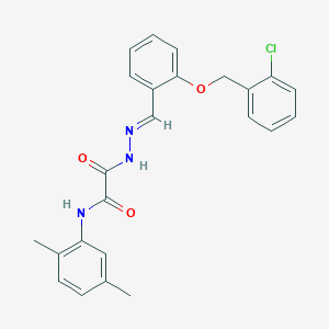 2-[(2E)-2-{2-[(2-chlorobenzyl)oxy]benzylidene}hydrazinyl]-N-(2,5-dimethylphenyl)-2-oxoacetamide