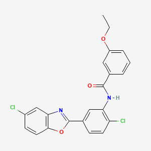 N-[2-chloro-5-(5-chloro-1,3-benzoxazol-2-yl)phenyl]-3-ethoxybenzamide