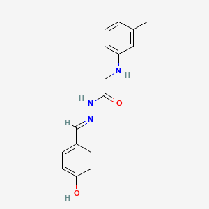 N'-[(E)-(4-Hydroxyphenyl)methylidene]-2-[(3-methylphenyl)amino]acetohydrazide