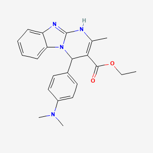 Ethyl 4-[4-(dimethylamino)phenyl]-2-methyl-1,4-dihydropyrimido[1,2-a]benzimidazole-3-carboxylate