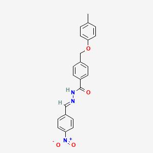 4-[(4-methylphenoxy)methyl]-N'-[(E)-(4-nitrophenyl)methylidene]benzohydrazide