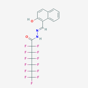 2,2,3,3,4,4,5,5,6,6,7,7,7-tridecafluoro-N'-[(E)-(2-hydroxynaphthalen-1-yl)methylidene]heptanehydrazide