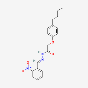 2-(4-butylphenoxy)-N'-[(E)-(2-nitrophenyl)methylidene]acetohydrazide