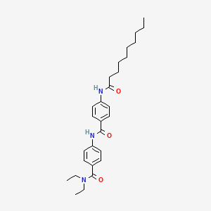 4-({[4-(decanoylamino)phenyl]carbonyl}amino)-N,N-diethylbenzamide