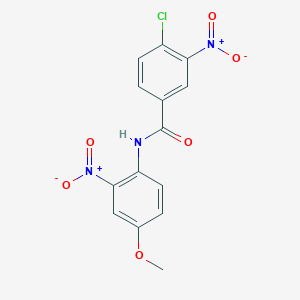 4-chloro-N-(4-methoxy-2-nitrophenyl)-3-nitrobenzamide