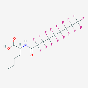 N-(2,2,3,3,4,4,5,5,6,6,7,7,8,8,9,9,9-heptadecafluorononanoyl)norleucine