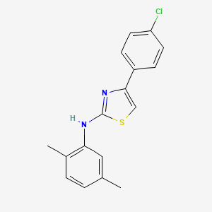 4-(4-chlorophenyl)-N-(2,5-dimethylphenyl)-1,3-thiazol-2-amine