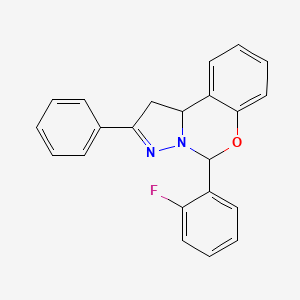 5-(2-Fluorophenyl)-2-phenyl-1,10b-dihydropyrazolo[1,5-c][1,3]benzoxazine