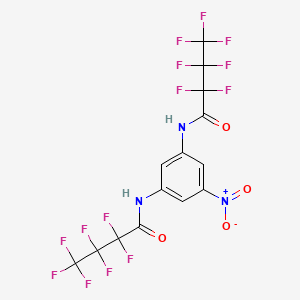 N,N'-(5-nitrobenzene-1,3-diyl)bis(2,2,3,3,4,4,4-heptafluorobutanamide)