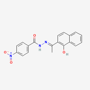 N'-[(1E)-1-(1-hydroxynaphthalen-2-yl)ethylidene]-4-nitrobenzohydrazide