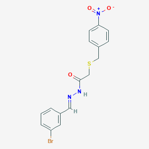 N'-[(E)-(3-bromophenyl)methylidene]-2-[(4-nitrobenzyl)sulfanyl]acetohydrazide