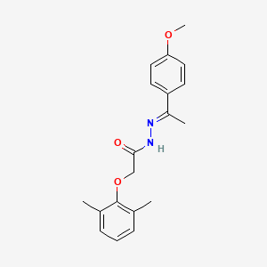 2-(2,6-dimethylphenoxy)-N'-[(1E)-1-(4-methoxyphenyl)ethylidene]acetohydrazide