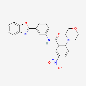 N-[3-(1,3-benzoxazol-2-yl)phenyl]-2-(morpholin-4-yl)-5-nitrobenzamide