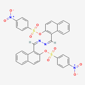 (1Z,2Z)-hydrazine-1,2-diylidenebis[(Z)methylylidenenaphthalene-1,2-diyl] bis(4-nitrobenzenesulfonate)