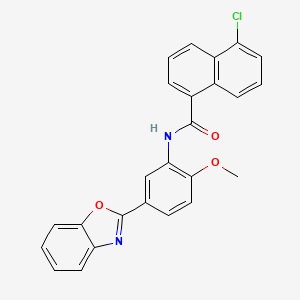 N-[5-(1,3-benzoxazol-2-yl)-2-methoxyphenyl]-5-chloronaphthalene-1-carboxamide