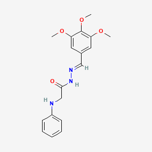 2-(Phenylamino)-N'-[(E)-(3,4,5-trimethoxyphenyl)methylidene]acetohydrazide