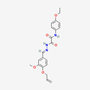 N-(4-ethoxyphenyl)-2-{(2E)-2-[3-methoxy-4-(prop-2-en-1-yloxy)benzylidene]hydrazinyl}-2-oxoacetamide