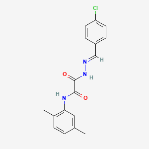 2-[(2E)-2-(4-chlorobenzylidene)hydrazinyl]-N-(2,5-dimethylphenyl)-2-oxoacetamide