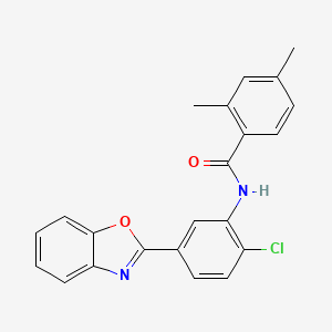 N-[5-(1,3-benzoxazol-2-yl)-2-chlorophenyl]-2,4-dimethylbenzamide