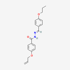 4-(prop-2-en-1-yloxy)-N'-[(E)-(4-propoxyphenyl)methylidene]benzohydrazide