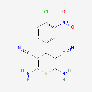 2,6-diamino-4-(4-chloro-3-nitrophenyl)-4H-thiopyran-3,5-dicarbonitrile