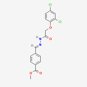 methyl 4-[(E)-{2-[(2,4-dichlorophenoxy)acetyl]hydrazinylidene}methyl]benzoate