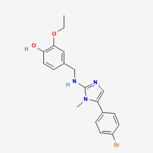 4-({[5-(4-bromophenyl)-1-methyl-1H-imidazol-2-yl]amino}methyl)-2-ethoxyphenol