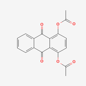 molecular formula C18H12O6 B11564293 9,10-Anthracenedione, 1,4-bis(acetyloxy)- CAS No. 2289-36-3