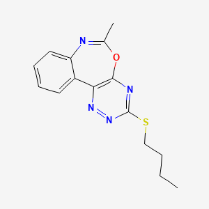 3-(Butylsulfanyl)-6-methyl[1,2,4]triazino[5,6-d][3,1]benzoxazepine